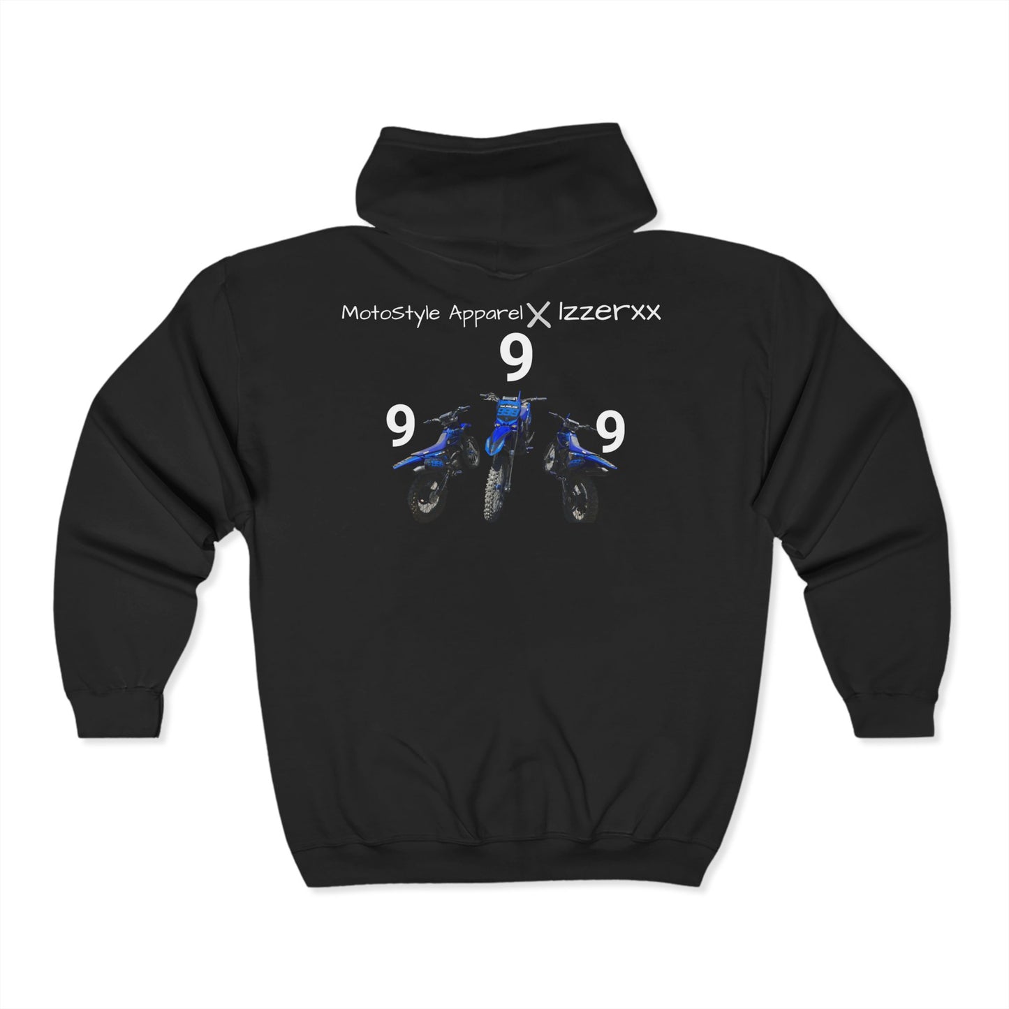 MotoStyle Apparel X 1zzerxx Mens Zip Up Hoodie