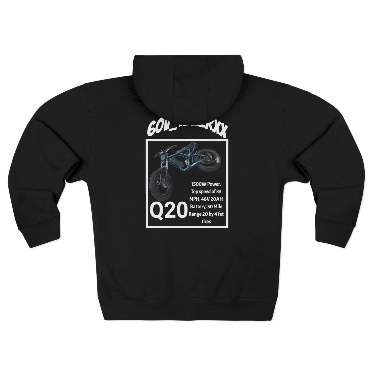 MotoStyle Apparel X 60V_1zzerxx Grey Edition Mens Zip Up Hoodie
