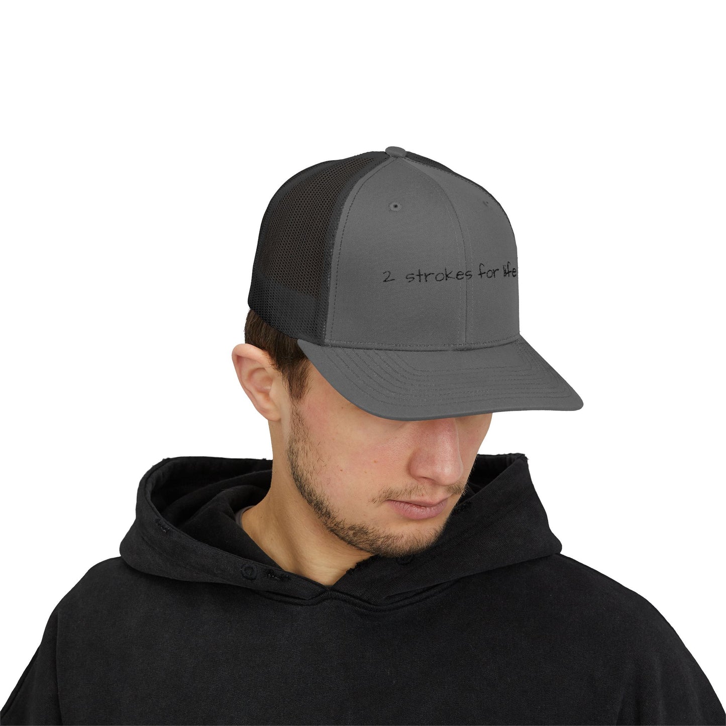 2 Strokes for Life Snap Back Trucker Hat