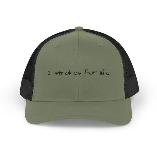 2 Strokes for Life Snap Back Trucker Hat