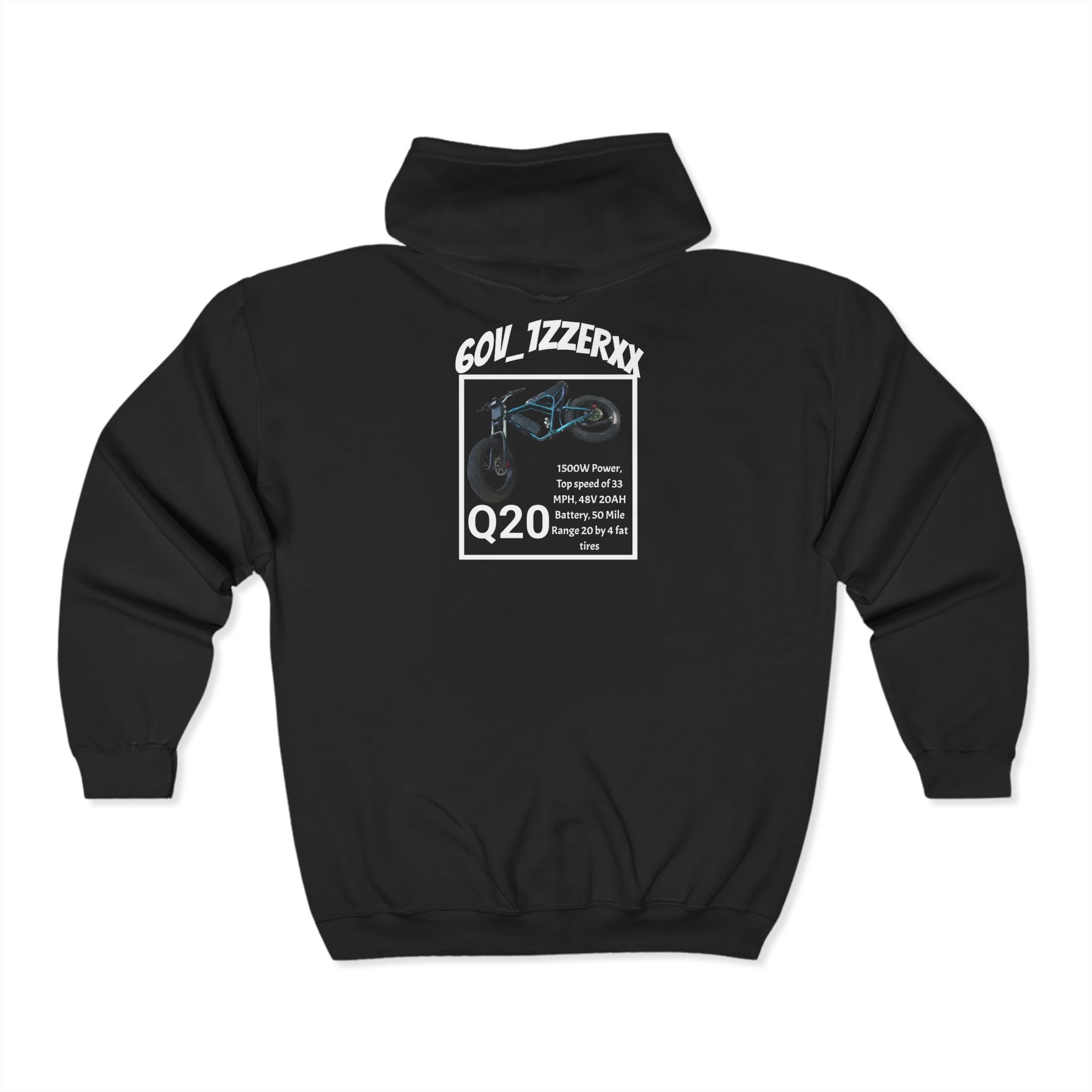MotoStyle Apparel X 60V_1zzerxx Mens Zip Up Black Edition