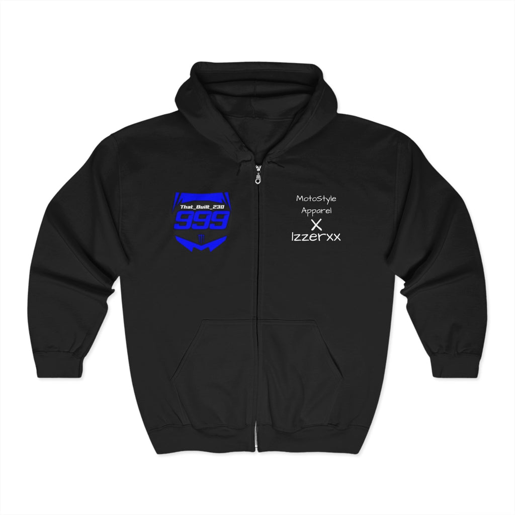 MotoStyle Apparel X 1zzerxx Mens Zip Up Hoodie