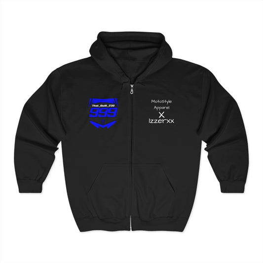 MotoStyle Apparel X 1zzerxx Mens Zip Up Hoodie